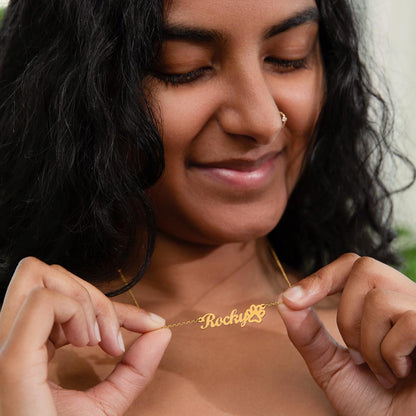 Ashwood Studios - Custom Pet Name Neckless With Personalised Message Card!